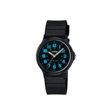Casio -  Analogue watch Resin Band + Blue accents