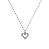 Ted Baker Jewellery - Amore Crystal Halo Heart Necklace - Silver
