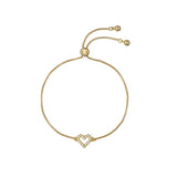 Ted Baker Jewellery - Amorita Crystal Halo Heart Bracelet - Gold