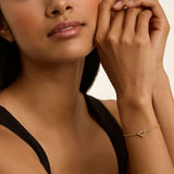 Ted Baker Jewellery - Amorita Crystal Halo Heart Bracelet - Gold