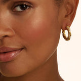 Ted Baker Jewellery - Tiyaa Twisted Pearl Hoops - Gold