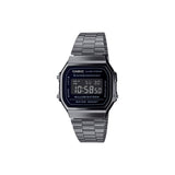 Casio - Retro Digital Watch - Gunmetal/Black
