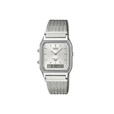Casio - Duo Trendy Mesh Watch - Silver