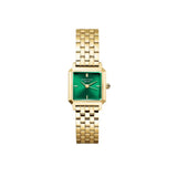 Rosefield Watches - The Boxelle - Green/Gold