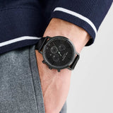 Ted Baker - Haarvin Black Leather Watch