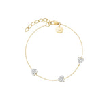 Rosefield Jewellery - 3 Hearts Bracelet - Gold