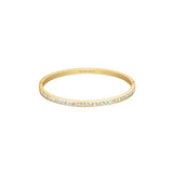 Rosefield Jewellery - Channel Set Crystal Bangle - Gold