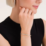 Rosefield Jewellery - Channel Set Crystal Bangle - Gold