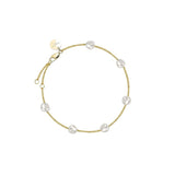 Rosefield Jewellery - Multi Pearl Bracelet - Gold