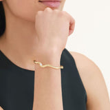 Rosefield Jewellery - Marquise Wave Bangle - Gold