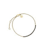 Rosefield Jewellery - Tennis Bracelet Graphite - Gold