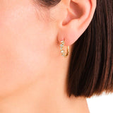 Rosefield Jewellery - Playful Crystals Hoops - Gold