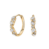 Rosefield Jewellery - Playful Crystals Hoops - Gold
