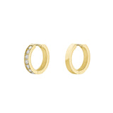 Rosefield Jewellery - Crystal Hoops Gold