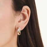 Rosefield Jewellery - Marquise Wave Hoops - Gold