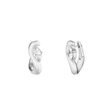 Rosefield Jewellery - Marquise Wave Hoops - Silver