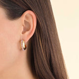 Rosefield Jewellery - Beads Hoops - Pink/Gold