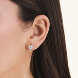 Rosefield Jewellery - Pave Heart Studs - Gold
