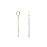 Rosefield Jewellery - Tennis Earrings Crystal - Gold