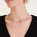 Rosefield Jewellery - Graduated Crystal Necklace - Silver