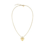 Rosefield Jewellery - Ridged Heart Necklace - Gold