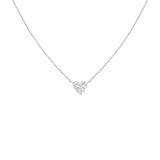 Rosefield Jewellery - Pave Heart Necklace - Silver