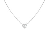 Rosefield Jewellery - Pave Heart Necklace - Silver