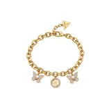 Guess Jewellery - Borboleta 4G & Charm Bracelet - Gold