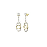 Guess - G Logo & Crystals Tennis Earrings - Gold
