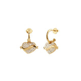 Guess Jewellery - Vintage Crystal Heart Earrings - Gold