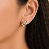 Guess Jewellery - Beloved Heart Links Studs - Gold