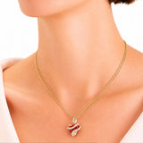 Guess - Vintage Heart Snake Charm - Gold
