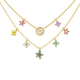 Guess Jewellery - Secret Garden Flowers Necklace - Gold