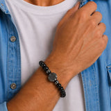 Guess - Racer Tag Bead Bracelet - Black