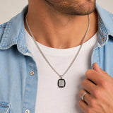 Guess Jewellery - Lion 16mm Charm Necklace - Silver