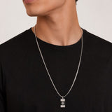 Guess Jewellery - Rebel Moon Tag Necklace - Silver