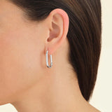Rosefield Jewellery - Oval hoops - Silver