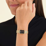 Rosefield watch - Octagon XS Black Watch - Gold