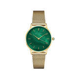 Rosefield - Pearl Edit Mesh Watch - Gold/Green