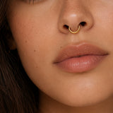 14KT Gold Segment hoop - 16G