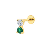 Midnight Garden Flat Back Piercing - Gold