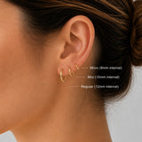 Sterling silver Sleeper Earrings - Gold