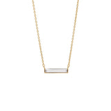 Cubic Baguette Necklace - Gold