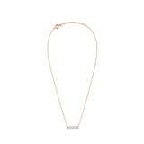 Cubic Baguette Necklace - Rose gold