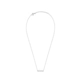 Cubic Baguette Necklace - Silver