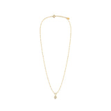 Adore Heart charm Link Necklace - Gold