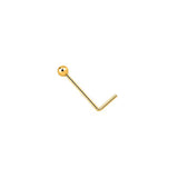 Sterling silver ball nose studs - Gold