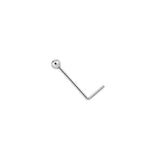 Sterling silver ball nose studs - Silver