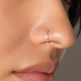 Sterling silver endless nose ring
