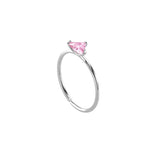 Sterling silver Cubic Prism Nose Ring - Silver